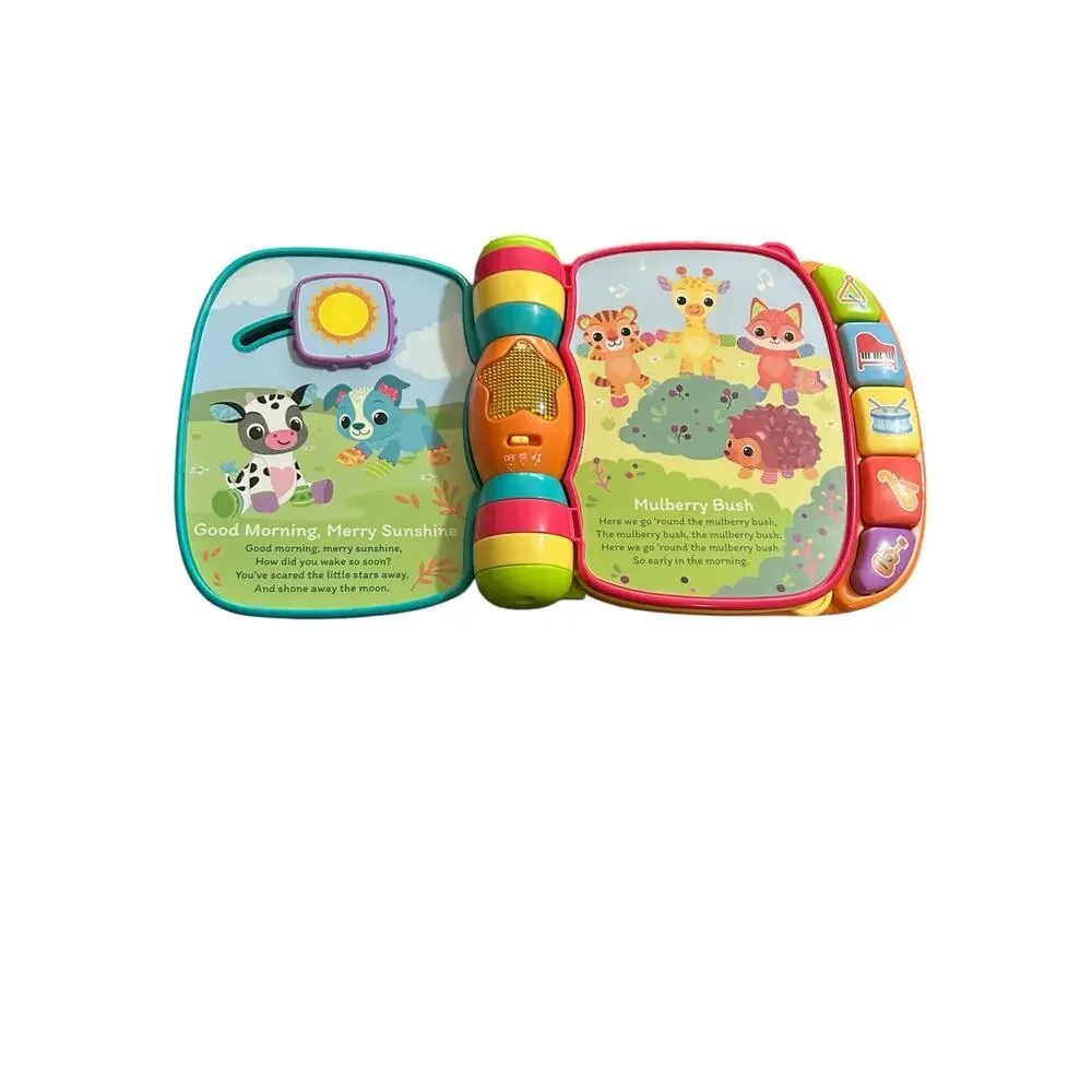 VTech Animal Rhymes Music Book Owl Interactive Pages for Babies